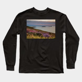 Worms Head and Rhossili Bay from Rhossili Down, Gower, Wales Long Sleeve T-Shirt